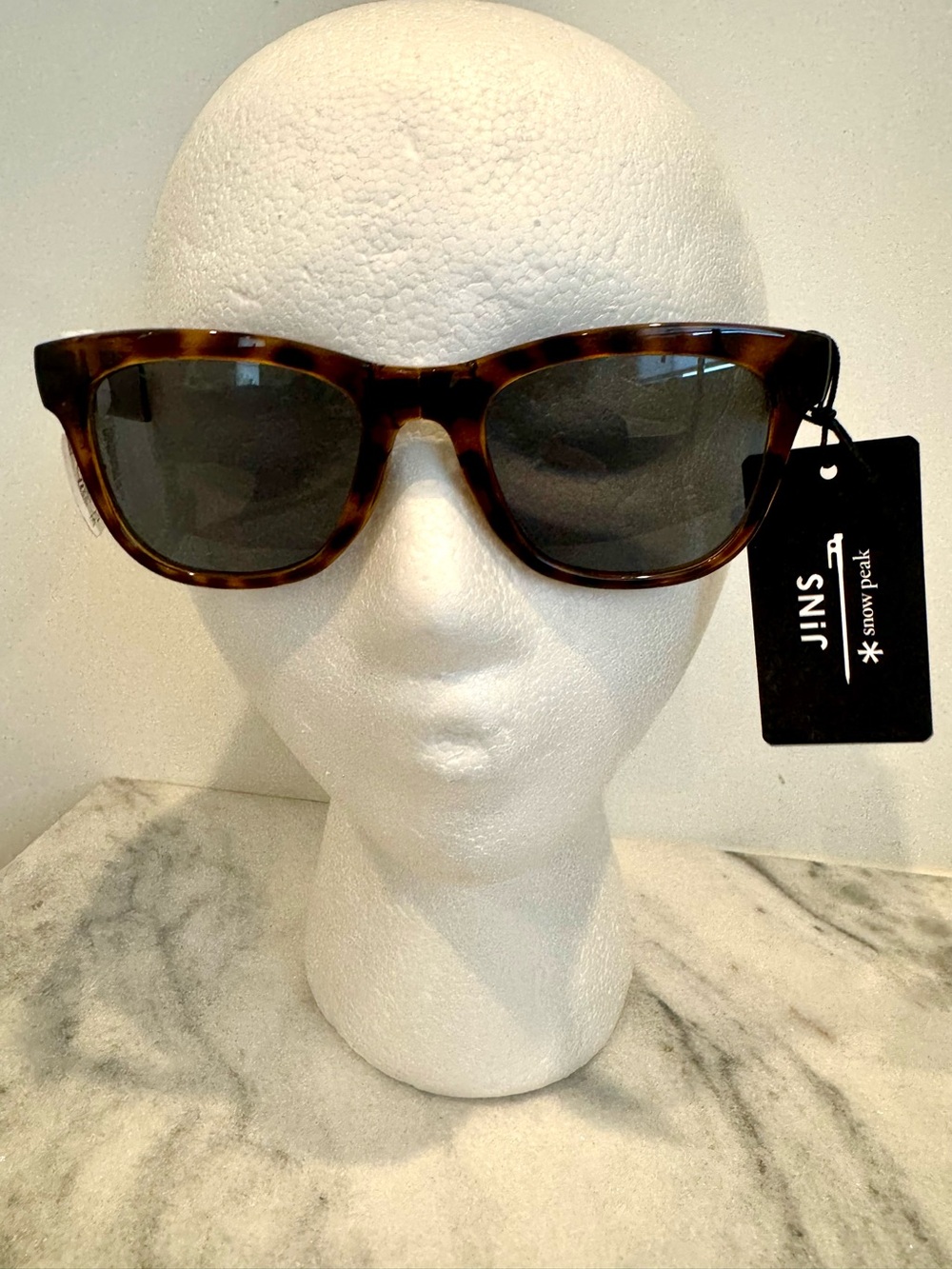 NWT Jins x Snow Peak Tortoiseshell Outdoor Collapsible Sunglasses